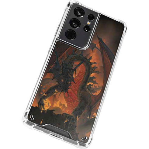Vincent Hie Fireball Dragon Galaxy S21 Ultra 5G Clear Case
